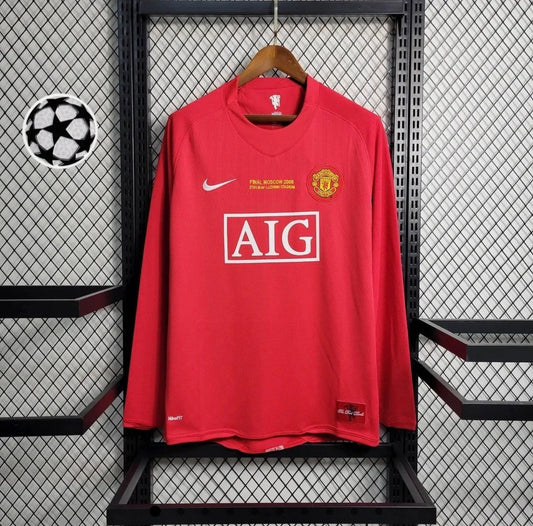Man United 2007 L/S UCL Home Shirt